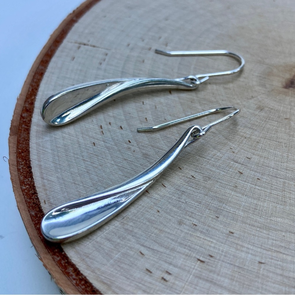 Kit Heath sterling silver dangle earrings